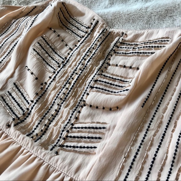 💗SOLD💗 American Eagle Blush Beaded Dress XS - Picture 3 of 7